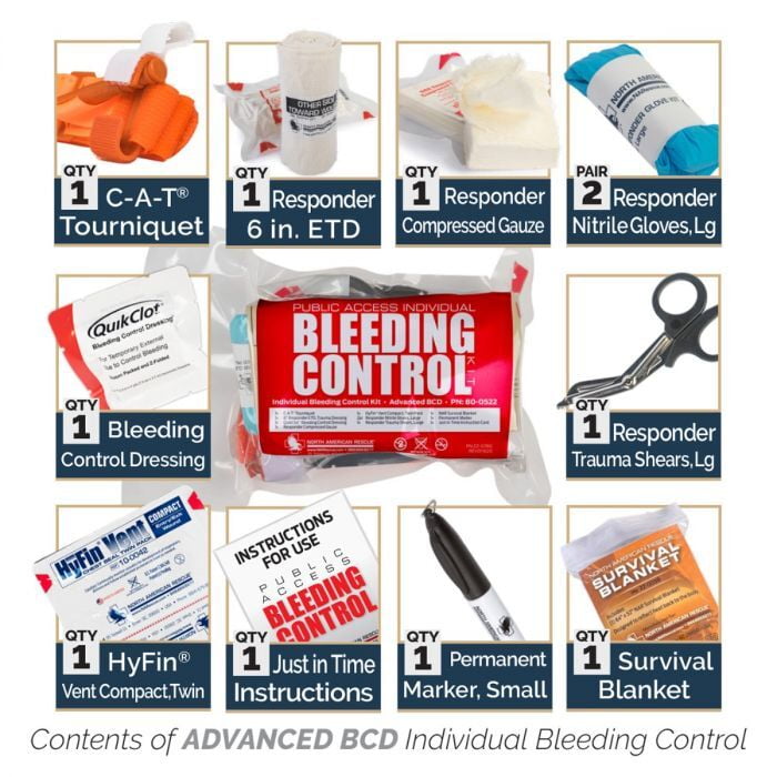 Bleeding Control - 5 Pack (Vacuum sealed) - Advanced BCD