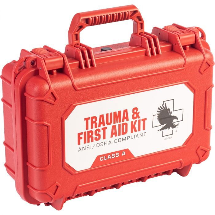 Trauma and First Aid Kit Hard Case - Class A with Bleeding Control Dressing